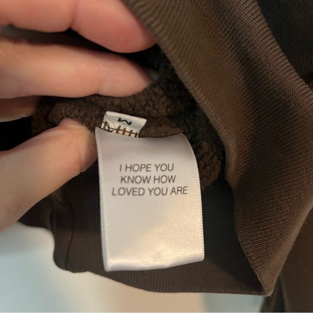 THE LOCAL LOVE CLUB Vitals Crew Neck Sweatshirt in Oak - Picture 9 of 10